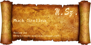 Muck Szelina névjegykártya
